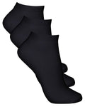 Wiges 5729 Bambustrumpa Kort Skaft 3-pack Svart