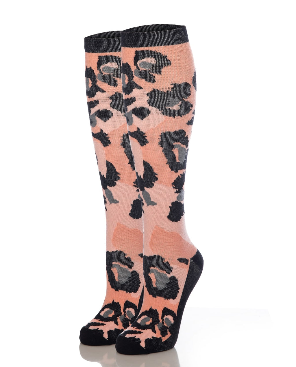 Nuddy Stödstrumpa – Design 2 Rosa och svart