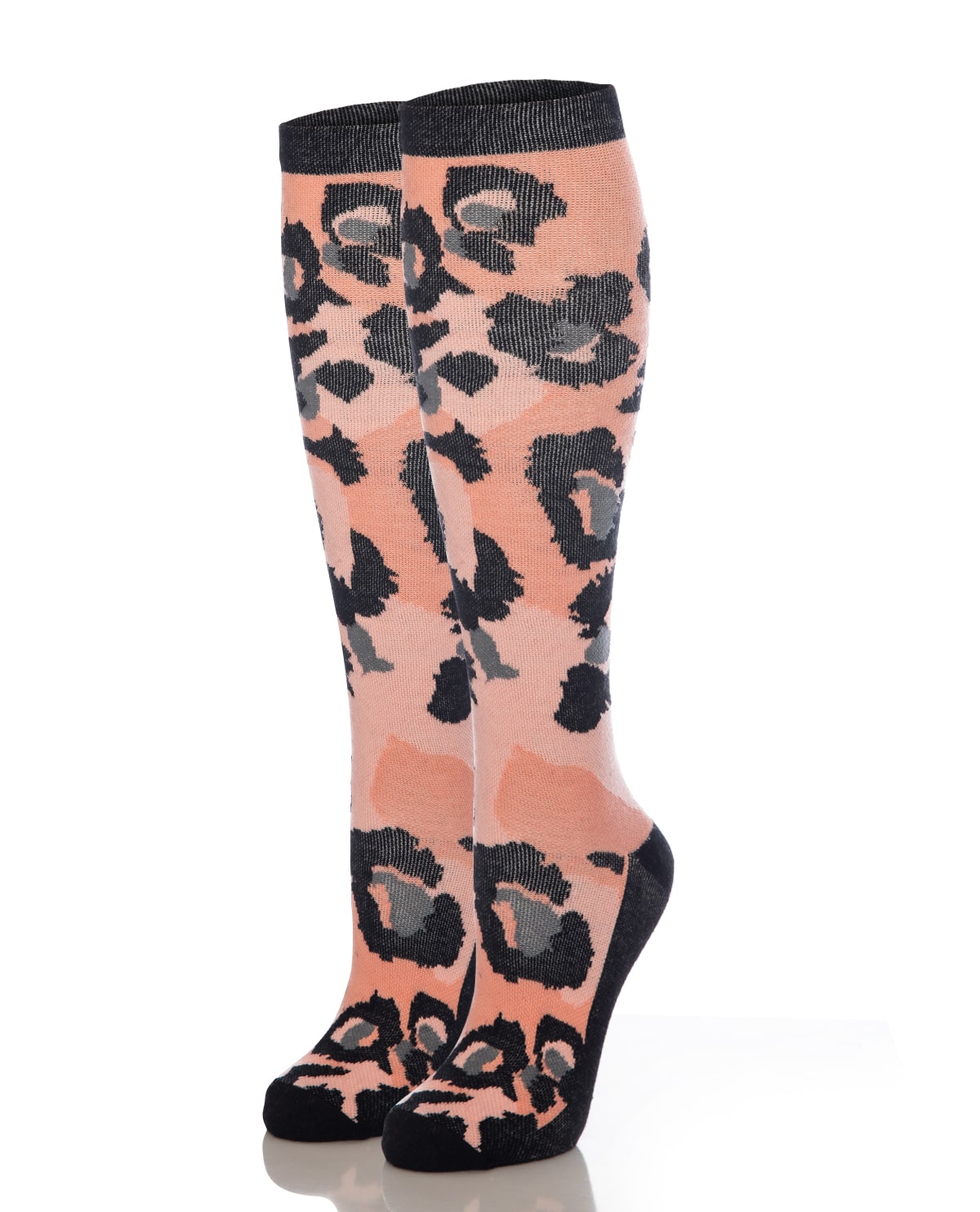 Nuddy Stödstrumpa – Design 2 Rosa och svart