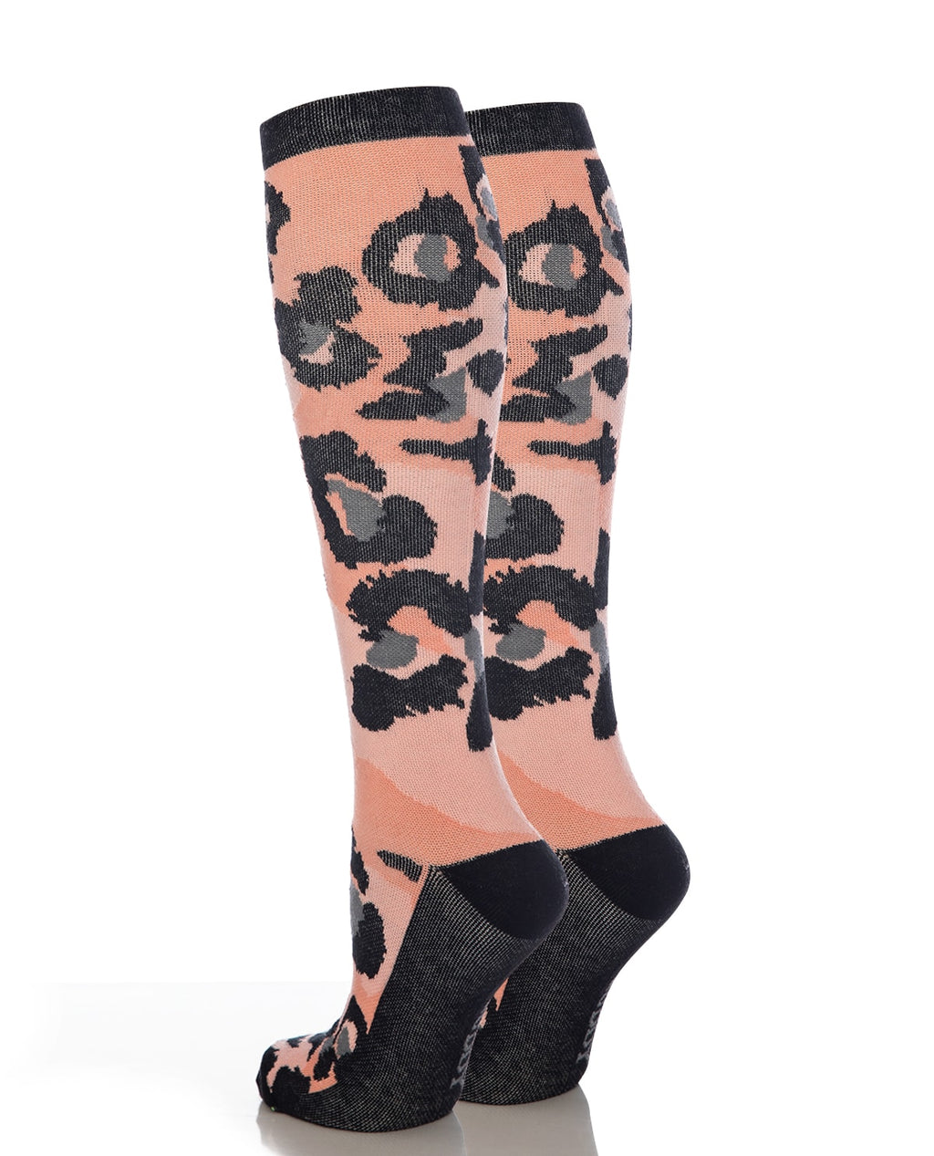 Nuddy Stödstrumpa – Design 2 Rosa och svart