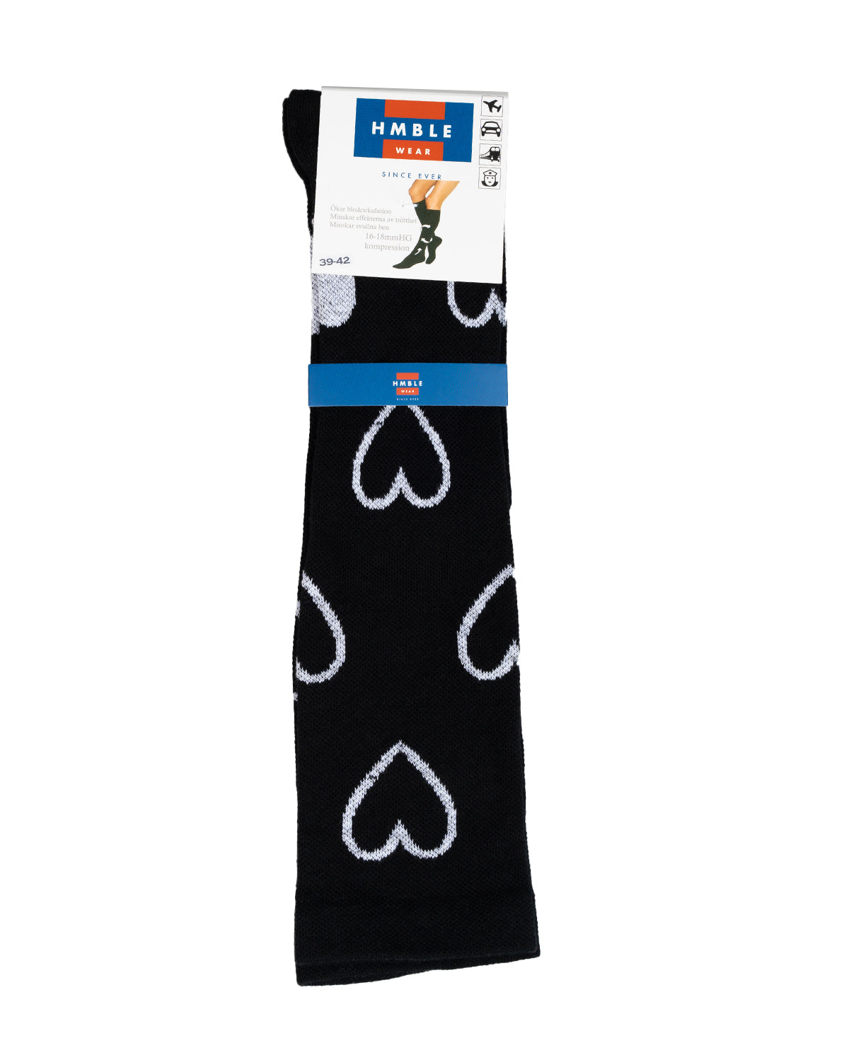 Hmble wear stödstrumpa design 9 Hjärta