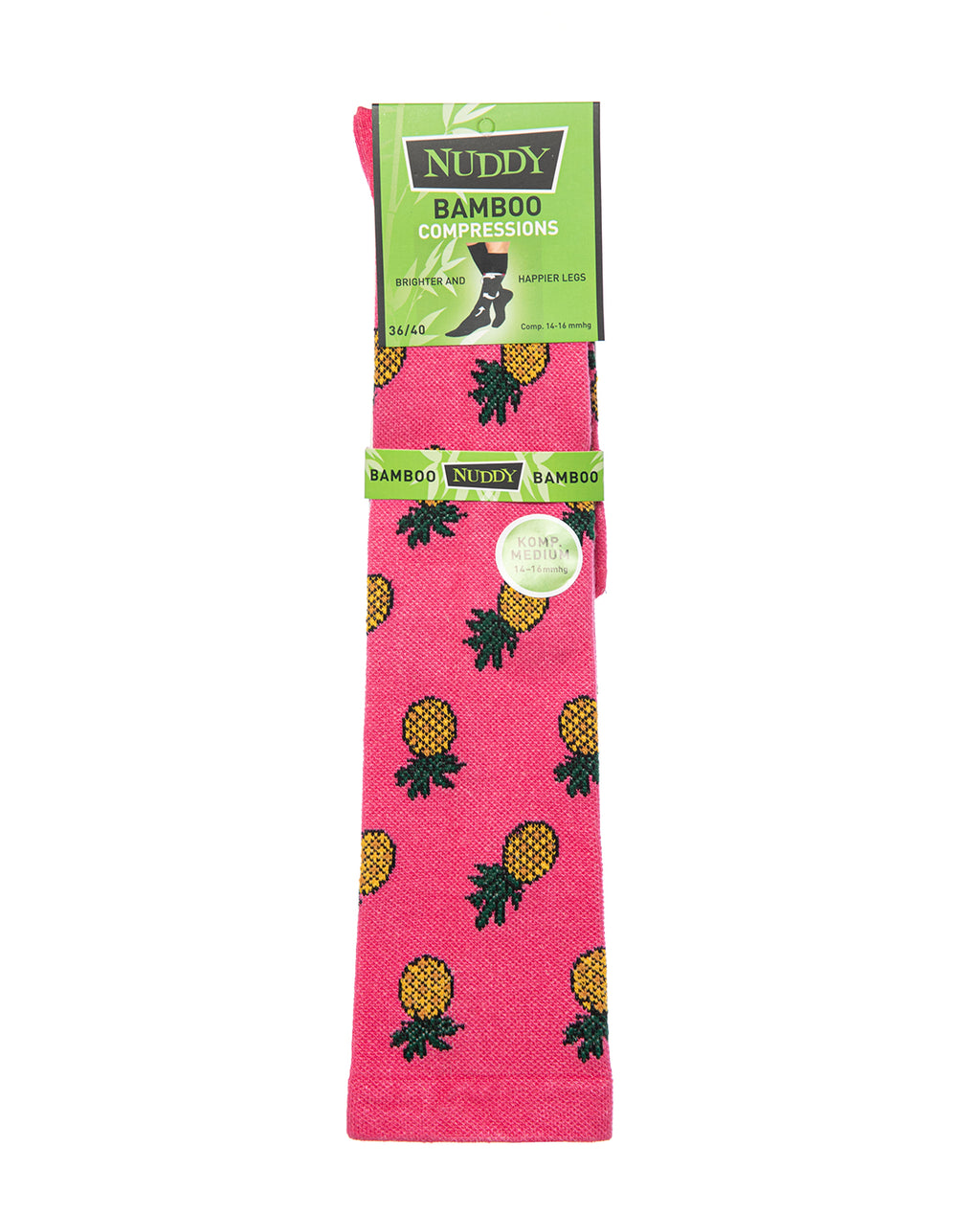 Nuddy Bambu Stödstrumpa 1-pack (Ananas)