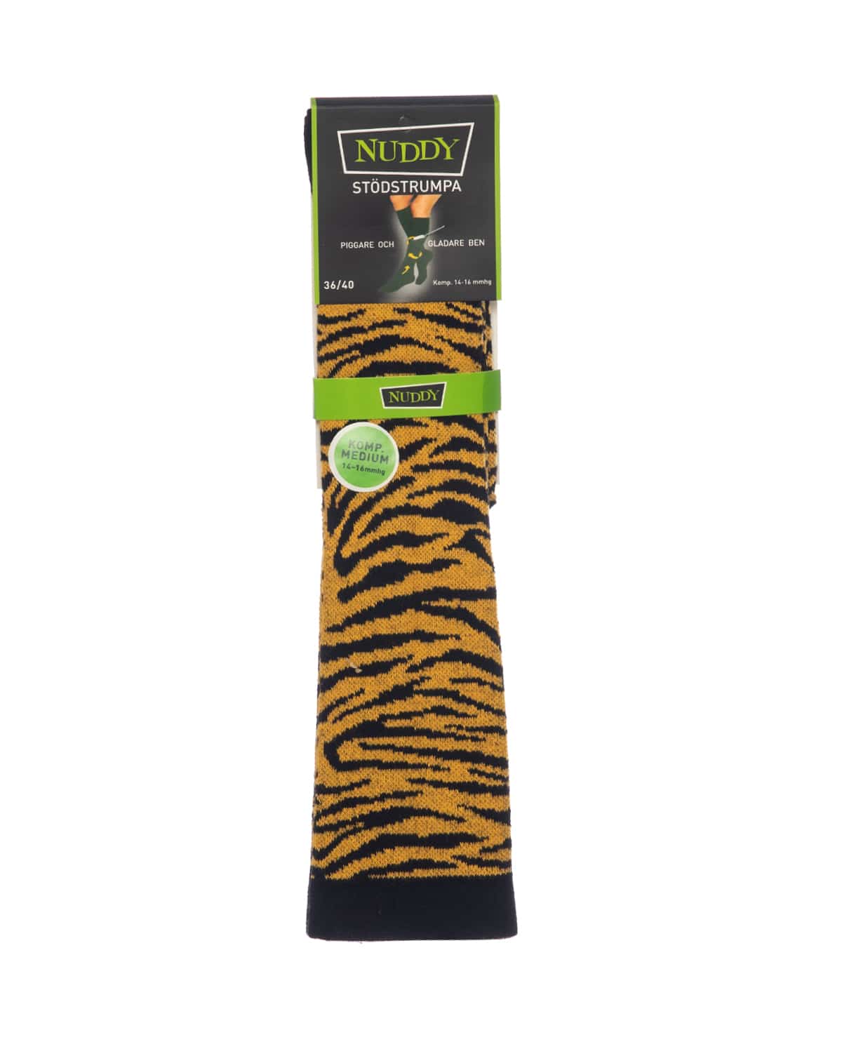 Nuddy Stödstrumpa – Design 11 Tiger