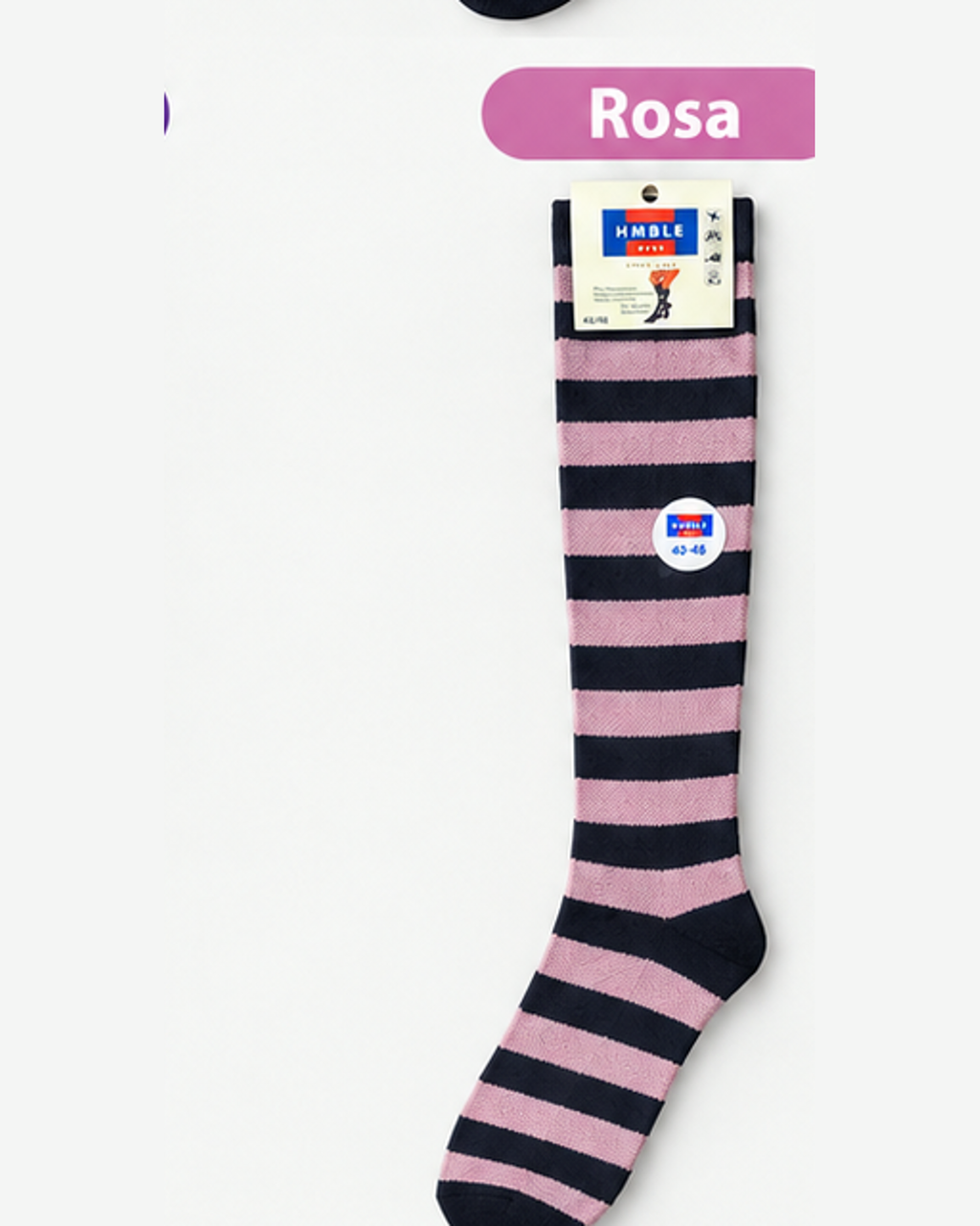 Hmble wear stödstrumpa design 15 Rosa/Svart